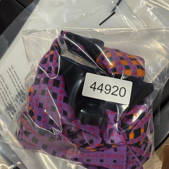 Unbranded Blouse Women M Medium Purple Plaid Zipper Sleeveless Wide Strap Casual - Picture 5 of 5